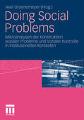 Groenemeyer |  Doing Social Problems | Buch |  Sack Fachmedien
