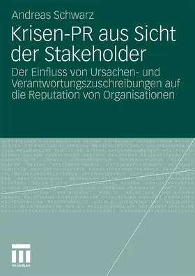 Schwarz |  Krisen-PR aus Sicht der Stakeholder | Buch |  Sack Fachmedien