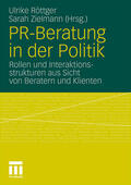 Röttger / Zielmann |  Zielmann, S: PR-Beratung in der Politik | Buch |  Sack Fachmedien