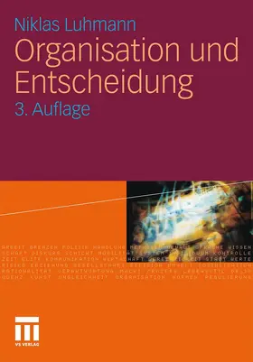 Luhmann |  Organisation und Entscheidung | Buch |  Sack Fachmedien