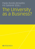 Rondo-Brovetto / Saliterer |  The University as a Business | Buch |  Sack Fachmedien