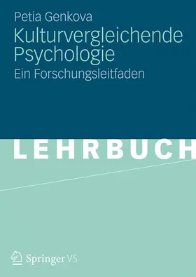 Genkova | Kulturvergleichende Psychologie | Buch | 978-3-531-18117-2 | sack.de