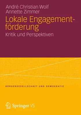 Wolf / Zimmer |  Lokale Engagementförderung | Buch |  Sack Fachmedien
