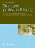 Hentges |  Staat und politische Bildung | Buch |  Sack Fachmedien