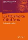 Saalmann |  Zur Aktualität von Clifford Geertz | Buch |  Sack Fachmedien