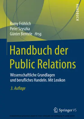 Fröhlich / Szyszka / Bentele |  Handbuch der Public Relations | eBook | Sack Fachmedien