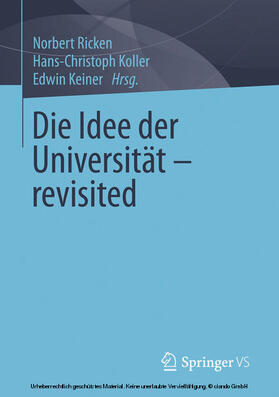 Ricken / Koller / Keiner |  Die Idee der Universität - revisited | eBook | Sack Fachmedien