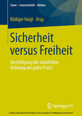 Voigt | Sicherheit versus Freiheit | E-Book | sack.de