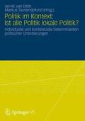 Tausendpfund / van Deth |  Politik im Kontext: Ist alle Politik lokale Politik? | Buch |  Sack Fachmedien