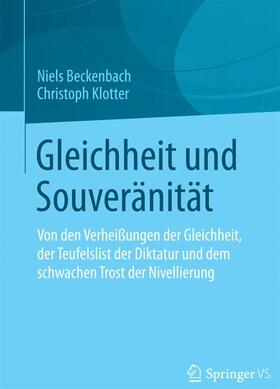 Klotter / Beckenbach | Gleichheit und Souveränität | Buch | 978-3-531-19288-8 | sack.de
