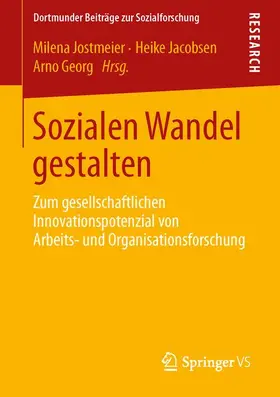 Jostmeier / Jacobsen / Georg |  Sozialen Wandel gestalten | Buch |  Sack Fachmedien