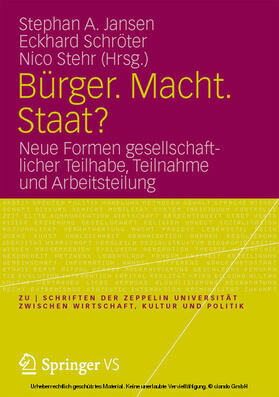 Jansen / Schröter / Stehr |  Bürger. Macht. Staat? | eBook | Sack Fachmedien