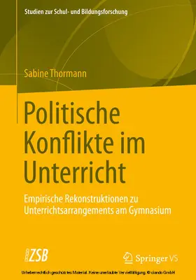 Thormann | Politische Konflikte im Unterricht | E-Book | sack.de