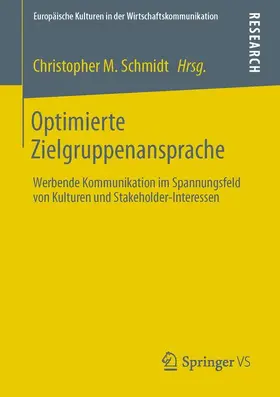 Schmidt |  Optimierte Zielgruppenansprache | Buch |  Sack Fachmedien