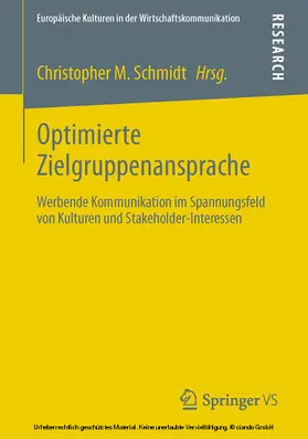 Schmidt | Optimierte Zielgruppenansprache | E-Book | www.sack.de