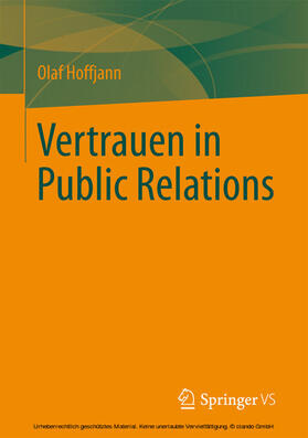 Hoffjann | Vertrauen in Public Relations | E-Book | sack.de