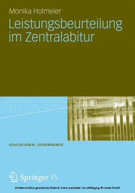 Holmeier |  Leistungsbeurteilung im Zentralabitur | eBook | Sack Fachmedien