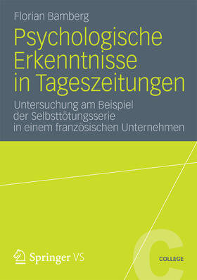 Bamberg |  Psychologische Erkenntnisse in Tageszeitungen | eBook | Sack Fachmedien