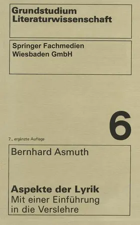 Asmuth |  Aspekte der Lyrik | Buch |  Sack Fachmedien