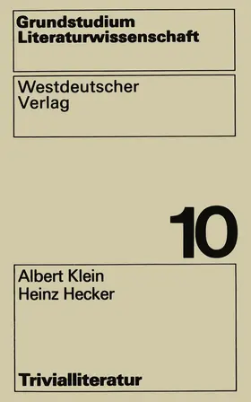 Klein | Trivialliteratur | Buch | 978-3-531-29280-9 | www.sack.de