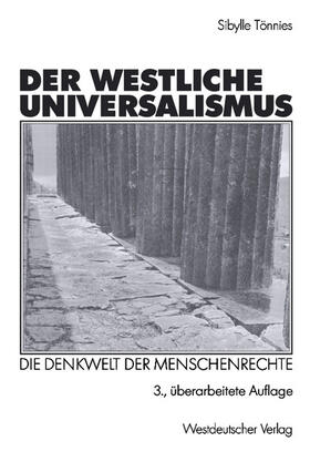 Tönnies | Der westliche Universalismus | Buch | 978-3-531-32988-8 | sack.de