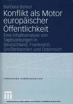 Berkel | Konflikt als Motor europäischer Öffentlichkeit | E-Book | www.sack.de