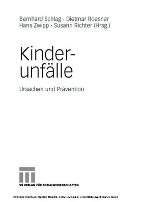 Schlag / Roesner / Richter |  Kinderunfälle | eBook | Sack Fachmedien