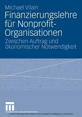Vilain |  Finanzierungslehre für Nonprofit-Organisationen | eBook | Sack Fachmedien