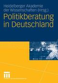 Freiherr zu Putlitz / Biedenkopf / Pinkau |  Politikberatung in Deutschland | eBook | Sack Fachmedien