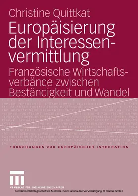 Quittkat | Europäisierung der Interessenvermittlung | E-Book | www.sack.de
