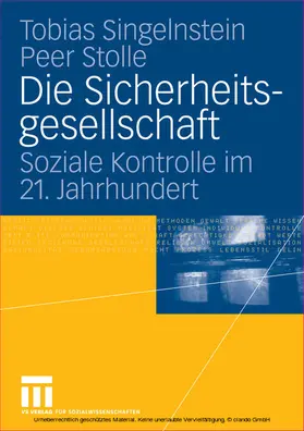 Singelnstein / Stolle |  Die Sicherheitsgesellschaft | eBook | Sack Fachmedien