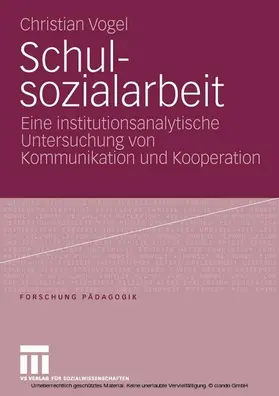 Vogel |  Schulsozialarbeit | eBook | Sack Fachmedien