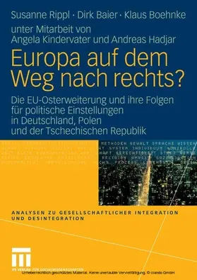 Rippl / Baier / Boehnke |  Europa auf dem Weg nach rechts? | eBook | Sack Fachmedien