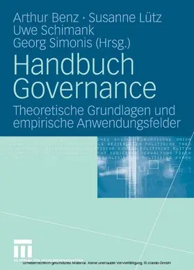 Benz / Lütz / Schimank |  Handbuch Governance | eBook | Sack Fachmedien