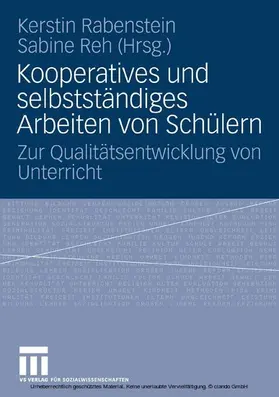 Rabenstein / Reh | Kooperatives und selbständiges Arbeiten von Schülern | E-Book | www.sack.de