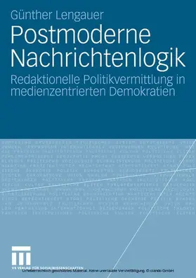 Lengauer | Postmoderne Nachrichtenlogik | E-Book | www.sack.de
