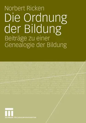 Ricken |  Die Ordnung der Bildung | eBook | Sack Fachmedien