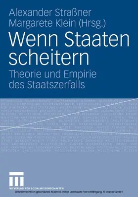 Straßner / Klein |  Wenn Staaten scheitern | eBook | Sack Fachmedien