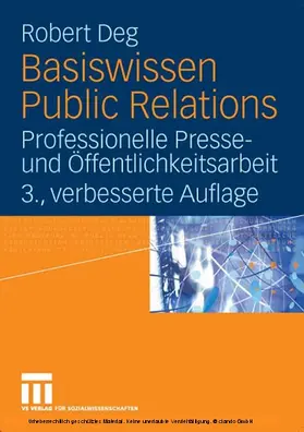 Deg |  Basiswissen Public Relations | eBook | Sack Fachmedien