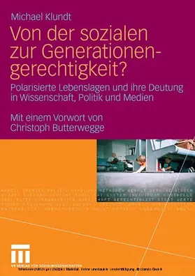 Klundt |  Von der sozialen zur Generationengerechtigkeit? | eBook | Sack Fachmedien