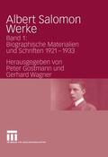 Gostmann / Wagner |  Albert Salomon Werke | eBook | Sack Fachmedien