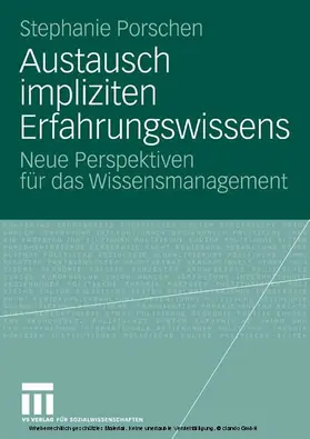 Porschen | Austausch impliziten Erfahrungswissens | E-Book | www.sack.de