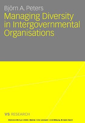 Peters | Managing Diversity in Intergovernmental Organisations | E-Book | sack.de