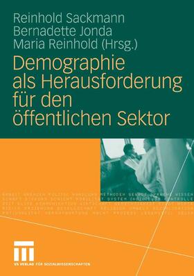 Sackmann / Jonda / Reinhold | Demographie als Herausforderung für den öffentlichen Sektor | E-Book | sack.de