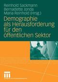 Sackmann / Jonda / Reinhold |  Demographie als Herausforderung für den öffentlichen Sektor | eBook | Sack Fachmedien