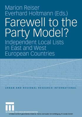 Reiser / Holtmann |  Farewell to the Party Model? | eBook | Sack Fachmedien