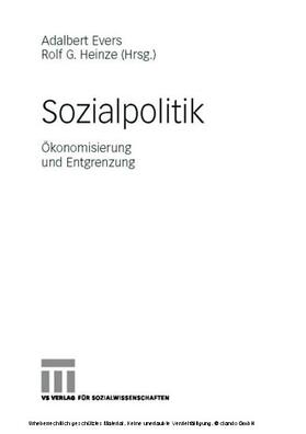 Evers / Heinze | Sozialpolitik | E-Book | sack.de