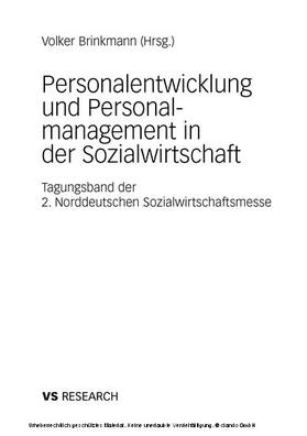 Brinkmann | Personalentwicklung und Personalmanagement in der Sozialwirtschaft | E-Book | sack.de