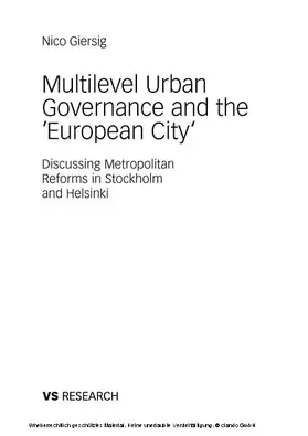 Giersig | Multilevel Urban Governance and the 'European City' | E-Book | www.sack.de