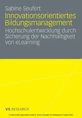 Seufert |  Innovationsorientiertes Bildungsmanagement | eBook | Sack Fachmedien